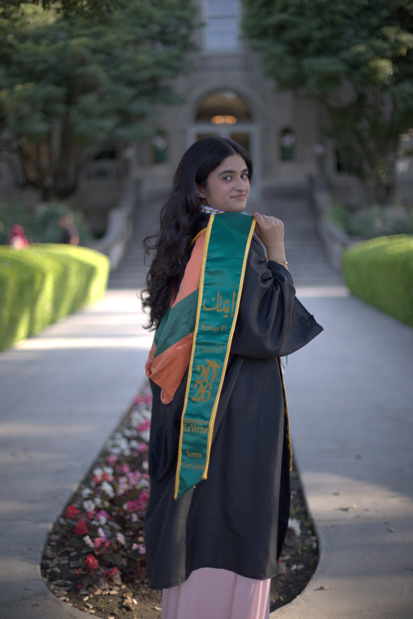 Before: unedited graduation photo