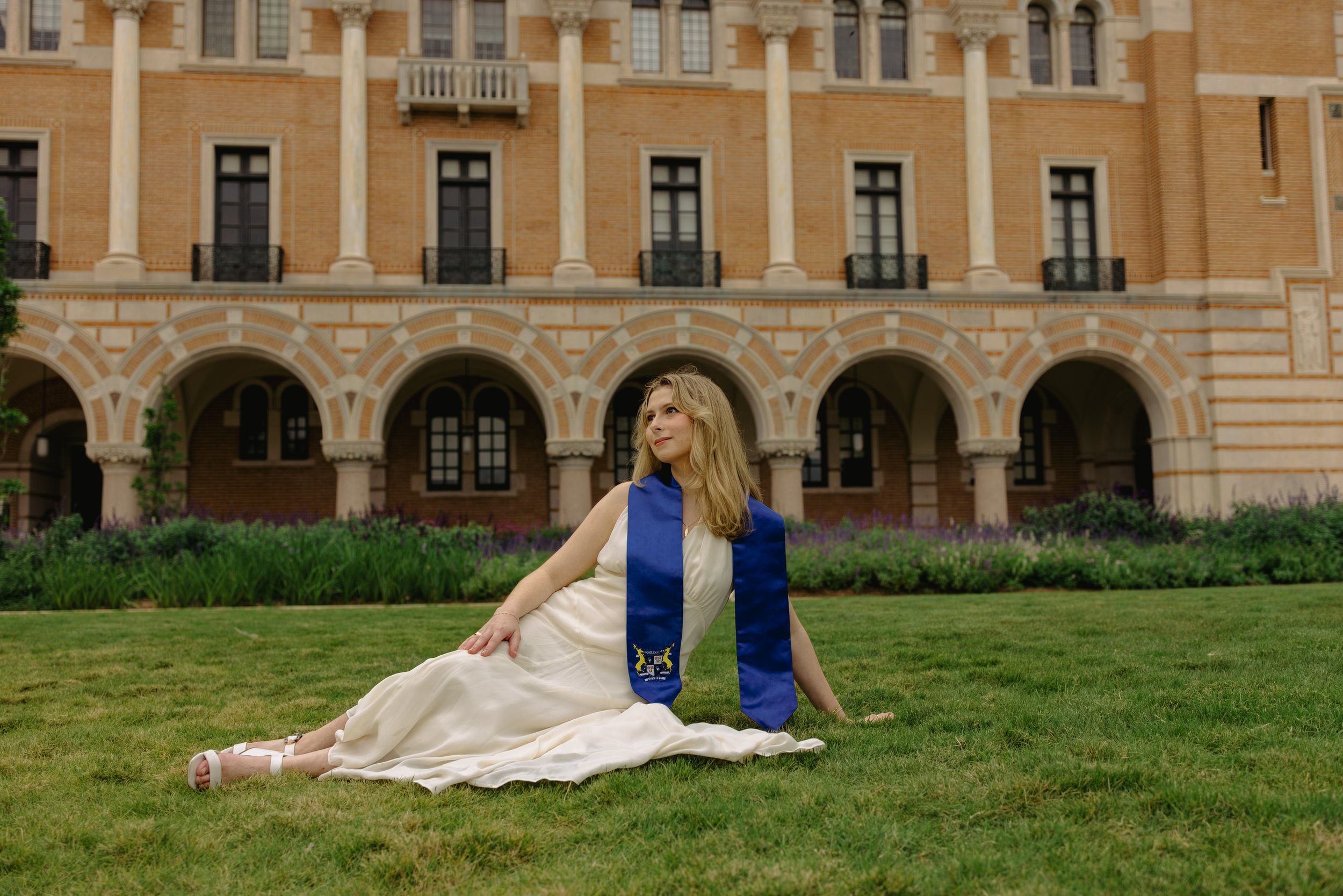 Graduation portraits color-matched for Caroline