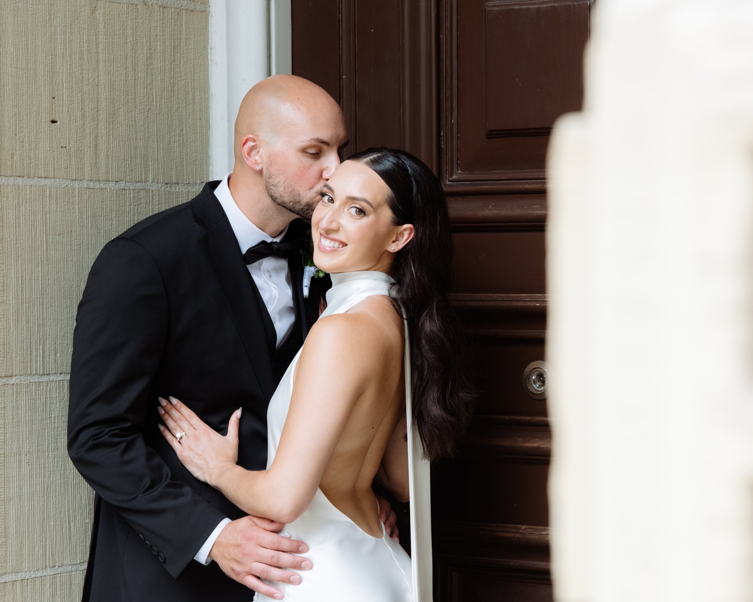 Edited wedding photo of Natalie & Will