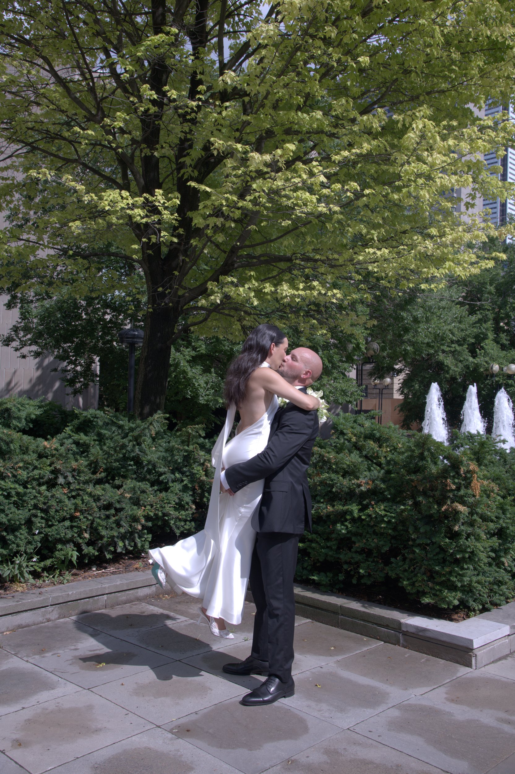 Before: unedited wedding photo of Natalie & Will