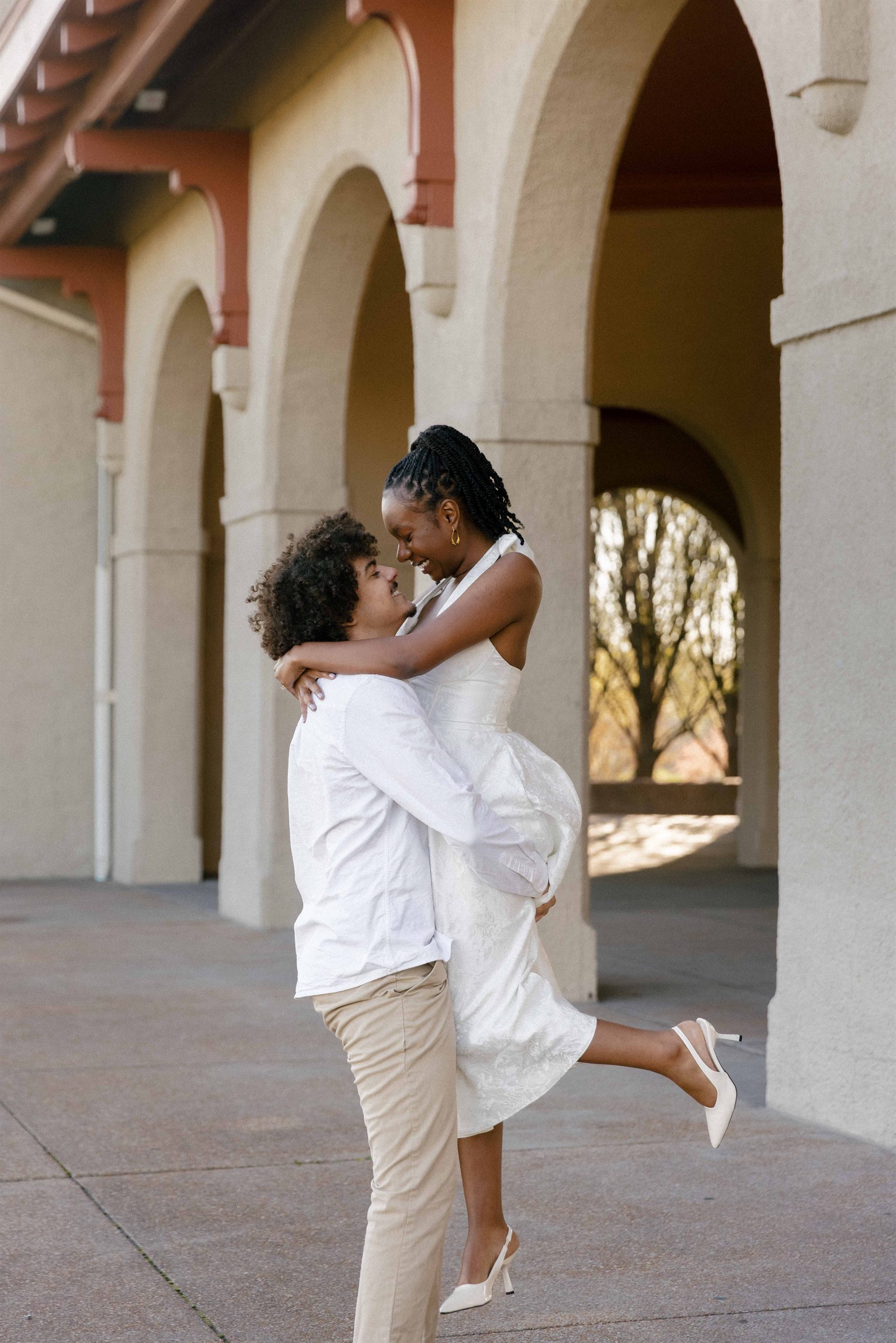 After: color-graded engagement photo