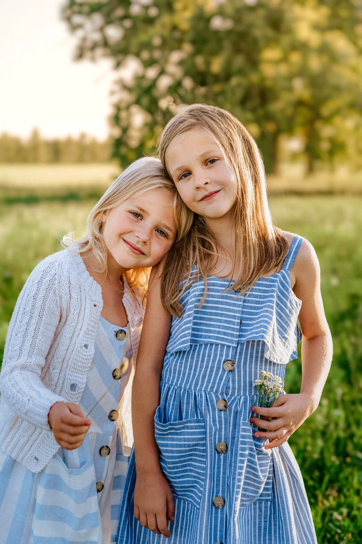 After: color-graded family portrait