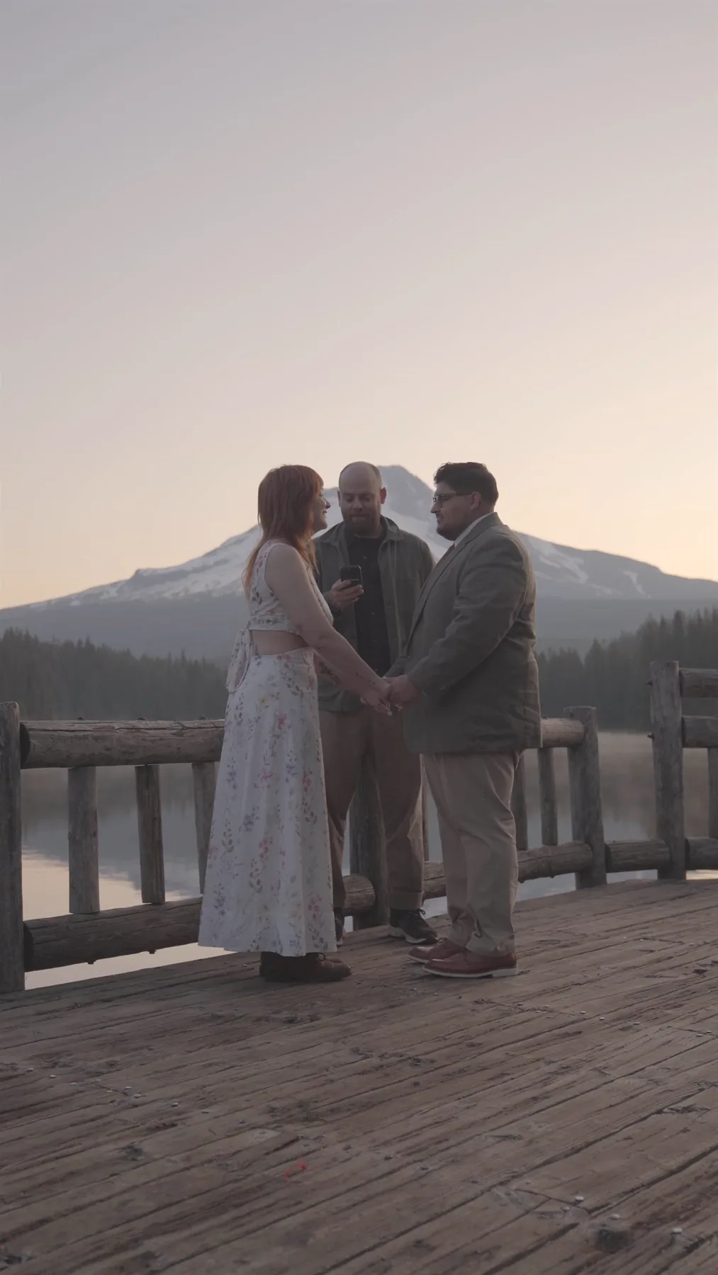 Before: flat, unedited elopement photo
