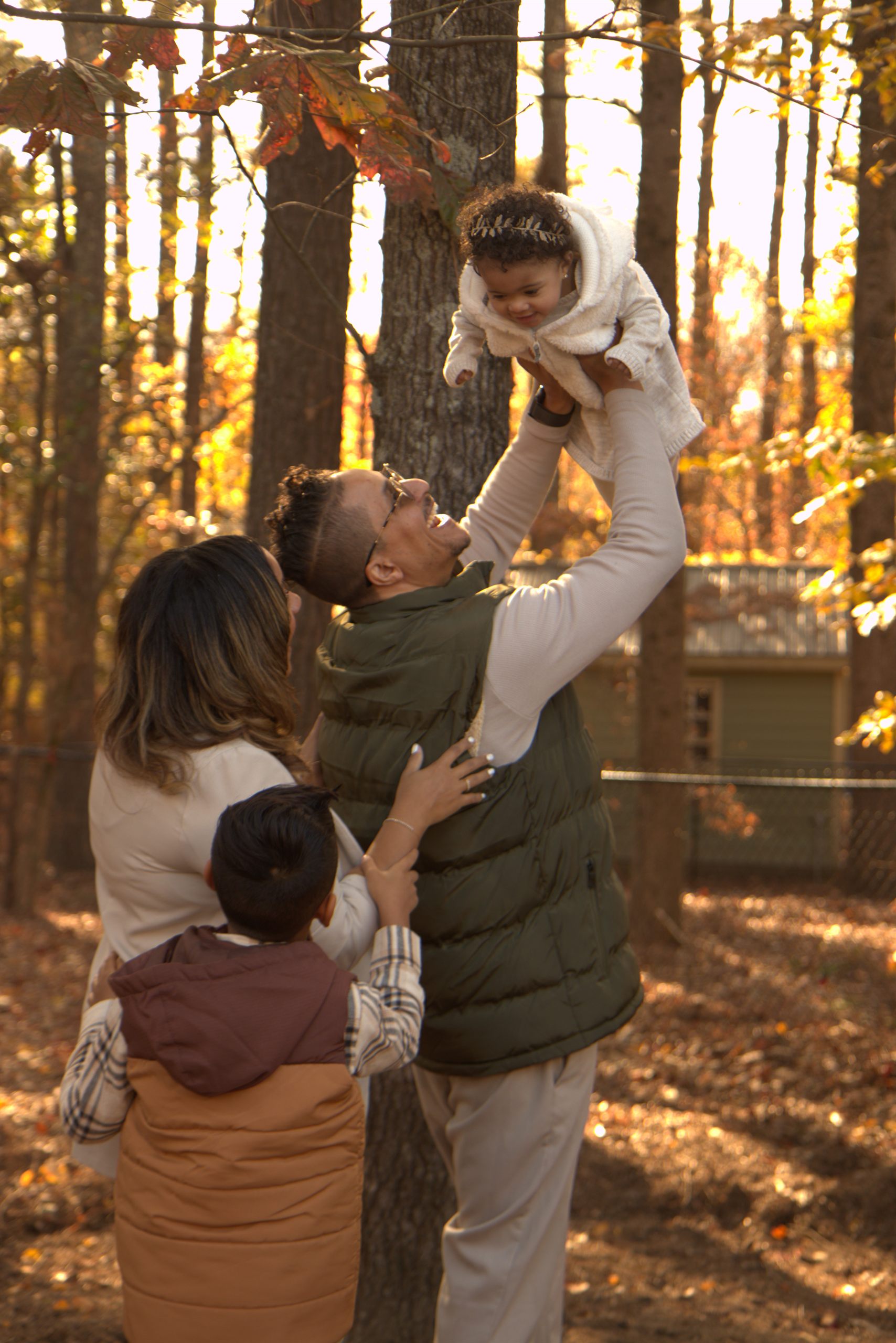 Before: unedited family portrait