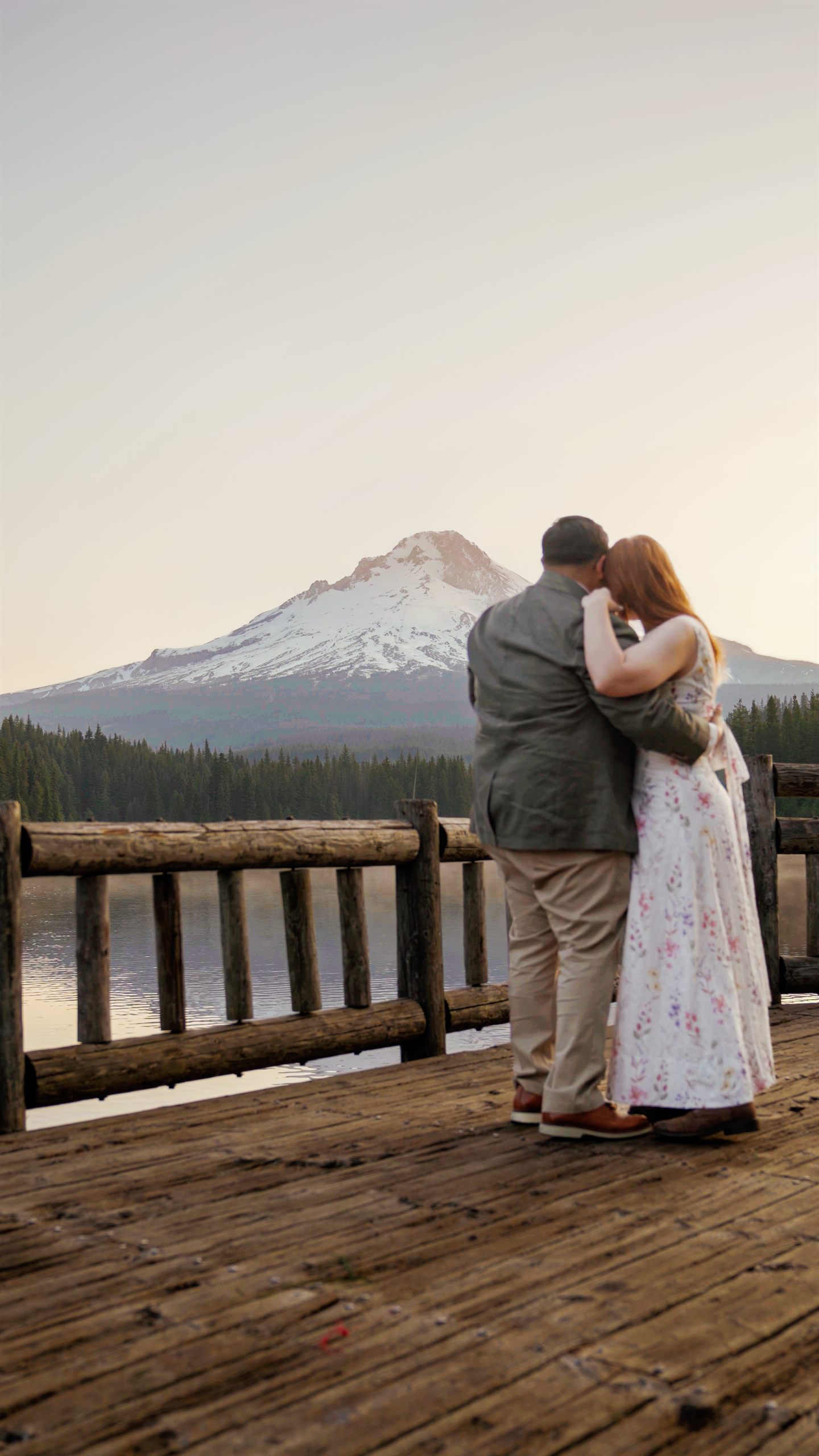After: edited elopement photo with recovered sky